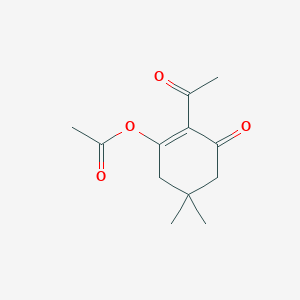 2-Acetyl-5,5-dimethyl-3-oxocyclohex-1-en-1-yl acetate