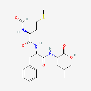 molecular formula C21H31N3O5S B14616464 N-Formyl-L-methionyl-L-phenylalanyl-L-leucine CAS No. 59881-01-5