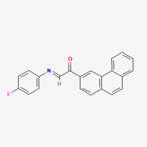 (2E)-2-[(4-Iodophenyl)imino]-1-(phenanthren-3-yl)ethan-1-one