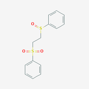 [2-(Benzenesulfinyl)ethanesulfonyl]benzene