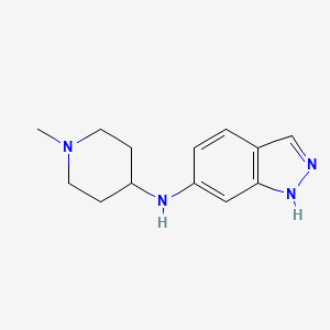 molecular formula C13H18N4 B1461662 N-(1-methylpiperidin-4-yl)-1H-indazol-6-amine CAS No. 416880-15-4