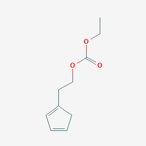 molecular formula C10H14O3 B14616624 2-(Cyclopenta-1,3-dien-1-yl)ethyl ethyl carbonate CAS No. 58147-99-2