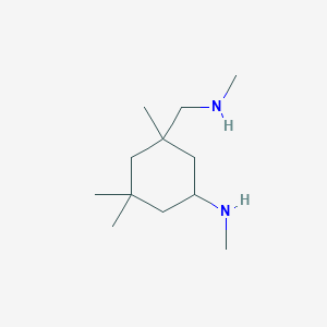 molecular formula C12H26N2 B14616631 N,3,3,5-Tetramethyl-5-[(methylamino)methyl]cyclohexan-1-amine CAS No. 59276-02-7