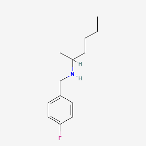 molecular formula C13H20FN B1461665 [(4-氟苯基)甲基](己-2-基)胺 CAS No. 776296-34-5