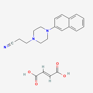 1-(2-Cyanoethyl)-4-(2-naphthyl)piperazine maleate