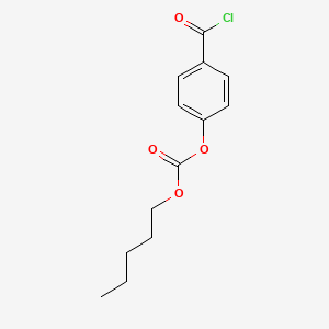 molecular formula C13H15ClO4 B14616665 4-(Chlorocarbonyl)phenyl pentyl carbonate CAS No. 57373-85-0