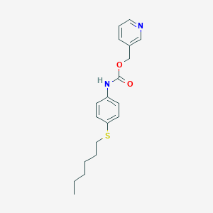 (Pyridin-3-yl)methyl [4-(hexylsulfanyl)phenyl]carbamate