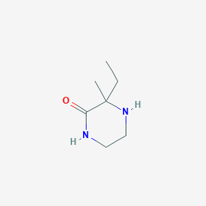 molecular formula C7H14N2O B1461667 3-乙基-3-甲基哌嗪-2-酮 CAS No. 890926-67-7