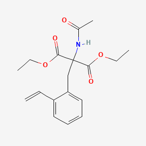 Diethyl acetamido[(2-ethenylphenyl)methyl]propanedioate