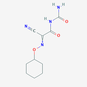 N-Carbamoyl-2-cyano-2-[(cyclohexyloxy)imino]acetamide