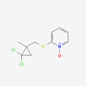 2-{[(2,2-Dichloro-1-methylcyclopropyl)methyl]sulfanyl}-1-oxo-1lambda~5~-pyridine