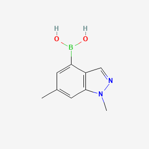 molecular formula C9H11BN2O2 B1461673 1,6-Dimethyl-1H-indazole-4-boronic acid CAS No. 1310405-32-3