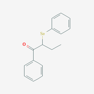 1-Butanone, 1-phenyl-2-(phenylseleno)-