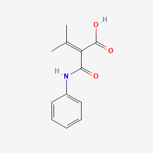 3-Methyl-2-(phenylcarbamoyl)but-2-enoic acid