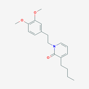 3-Butyl-1-[2-(3,4-dimethoxyphenyl)ethyl]pyridin-2(1H)-one