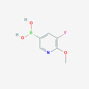 molecular formula C6H7BFNO3 B1461676 (5-氟-6-甲氧基吡啶-3-基)硼酸 CAS No. 856250-60-7