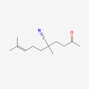 2,6-Dimethyl-2-(3-oxobutyl)hept-5-enenitrile