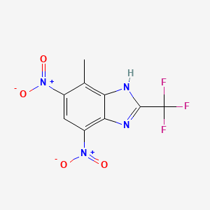 4-Methyl-5,7-dinitro-2-(trifluoromethyl)-1H-benzimidazole