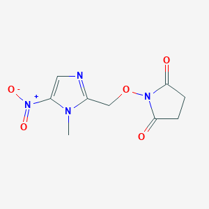 1-[(1-Methyl-5-nitro-1H-imidazol-2-yl)methoxy]pyrrolidine-2,5-dione