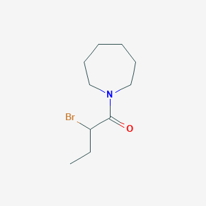 molecular formula C10H18BrNO B1461681 1-(氮杂环-1-基)-2-溴丁烷-1-酮 CAS No. 1172770-52-3