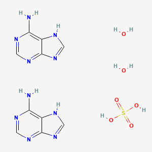 molecular formula C10H16N10O6S B1461682 9H-Purin-6-amine hemisulfate dihydrate CAS No. 6509-19-9