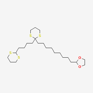 2-(9-{2-[4-(1,3-Dithian-2-YL)butyl]-1,3-dithian-2-YL}nonyl)-1,3-dioxolane