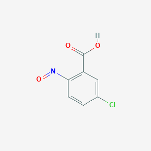 molecular formula C7H4ClNO3 B14616878 5-Chloro-2-nitrosobenzoic acid CAS No. 59223-08-4