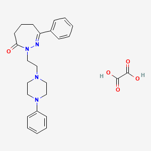 oxalic acid;7-phenyl-2-[2-(4-phenylpiperazin-1-yl)ethyl]-5,6-dihydro-4H-diazepin-3-one