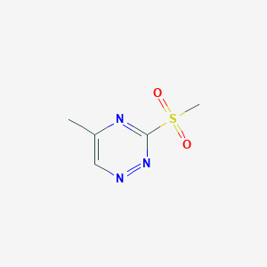 molecular formula C5H7N3O2S B1461694 5-Methyl-3-(methylsulfonyl)-1,2,4-triazine CAS No. 945915-48-0