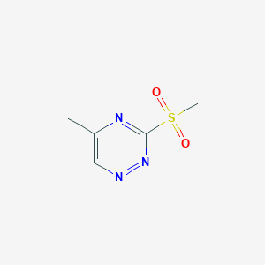 5-Methyl-3-(methylsulfonyl)-1,2,4-triazine