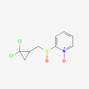 2-[(2,2-Dichlorocyclopropyl)methanesulfinyl]-1-oxo-1lambda~5~-pyridine