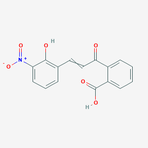 molecular formula C16H11NO6 B14616947 2-[3-(2-Hydroxy-3-nitrophenyl)acryloyl]benzoato(2-) CAS No. 60878-13-9