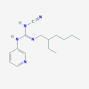 N-Cyano-N'-(2-ethylhexyl)-N''-3-pyridinylguanidine