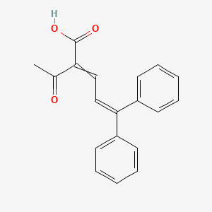 2-Acetyl-5,5-diphenylpenta-2,4-dienoic acid