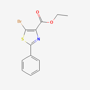 molecular formula C12H10BrNO2S B1461700 Ethyl 5-bromo-2-phenylthiazole-4-carboxylate CAS No. 914347-21-0
