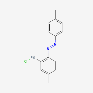 Chloro{5-methyl-2-[(E)-(4-methylphenyl)diazenyl]phenyl}mercury