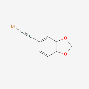 molecular formula C9H5BrO2 B14617044 5-(Bromoethynyl)-2H-1,3-benzodioxole CAS No. 60947-65-1