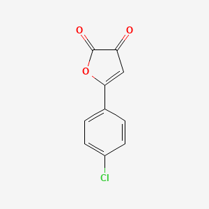 molecular formula C10H5ClO3 B14617057 5-(4-Chlorophenyl)furan-2,3-dione CAS No. 58303-62-1