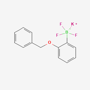 molecular formula C13H11BF3KO B1461706 三氟硼酸钾（2-苯甲氧基苯基） CAS No. 850623-44-8