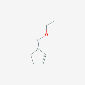 molecular formula C8H12O B14617115 3-(Ethoxymethylidene)cyclopent-1-ene CAS No. 60638-20-2