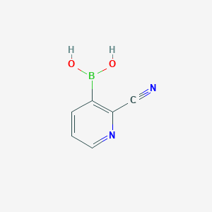 molecular formula C6H5BN2O2 B1461713 2-Cyanopyridin-3-borsäure CAS No. 874290-88-7