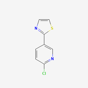 molecular formula C8H5ClN2S B1461714 2-(6-Chloropyridin-3-yl)thiazole CAS No. 760193-03-1