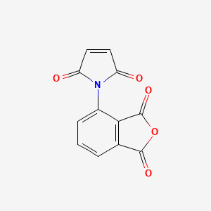 molecular formula C12H5NO5 B14617162 1-(1,3-Dioxo-1,3-dihydro-2-benzofuran-4-yl)-1H-pyrrole-2,5-dione CAS No. 56896-77-6