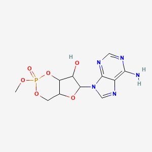 6-(6-Amino-9H-purin-9-yl)-7-hydroxy-2-methoxytetrahydro-2H,4H-2lambda~5~-furo[3,2-d][1,3,2]dioxaphosphinin-2-one