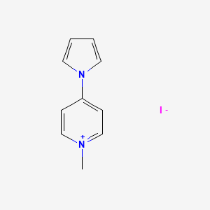 molecular formula C10H11IN2 B14617194 Pyridinium, 1-methyl-4-(1H-pyrrol-1-yl)-, iodide CAS No. 60795-36-0