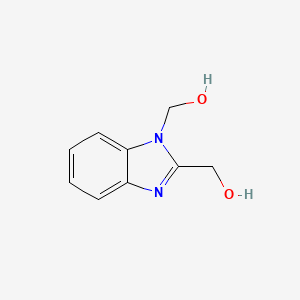 molecular formula C9H10N2O2 B14617197 (1H-Benzimidazole-1,2-diyl)dimethanol CAS No. 58566-88-4