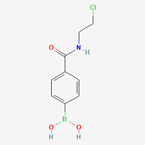 molecular formula C9H11BClNO3 B1461721 (4-((2-Chloroethyl)carbamoyl)phenyl)boronic acid CAS No. 874460-05-6