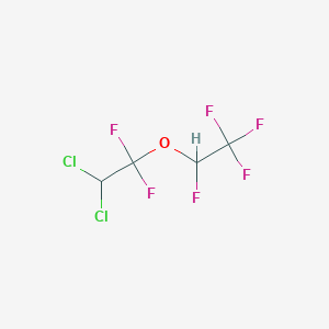 molecular formula C4H2Cl2F6O B14617224 2-(2,2-Dichloro-1,1-difluoroethoxy)-1,1,1,2-tetrafluoroethane CAS No. 57041-65-3