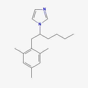 1-[1-(2,4,6-Trimethylphenyl)hexan-2-yl]-1H-imidazole