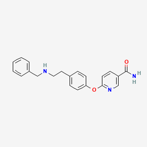 B1461729 6-(4-(2-(Benzylamino)ethyl)phenoxy)nicotinamide CAS No. 204592-27-8